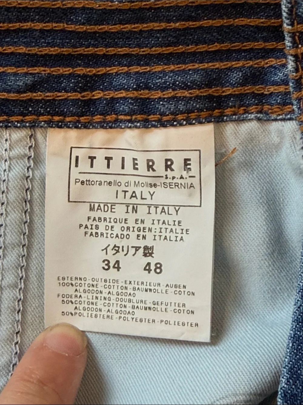 Ferre Relaxed Straight Men’s Jeans in Medium Blue size 34x 34 nwt